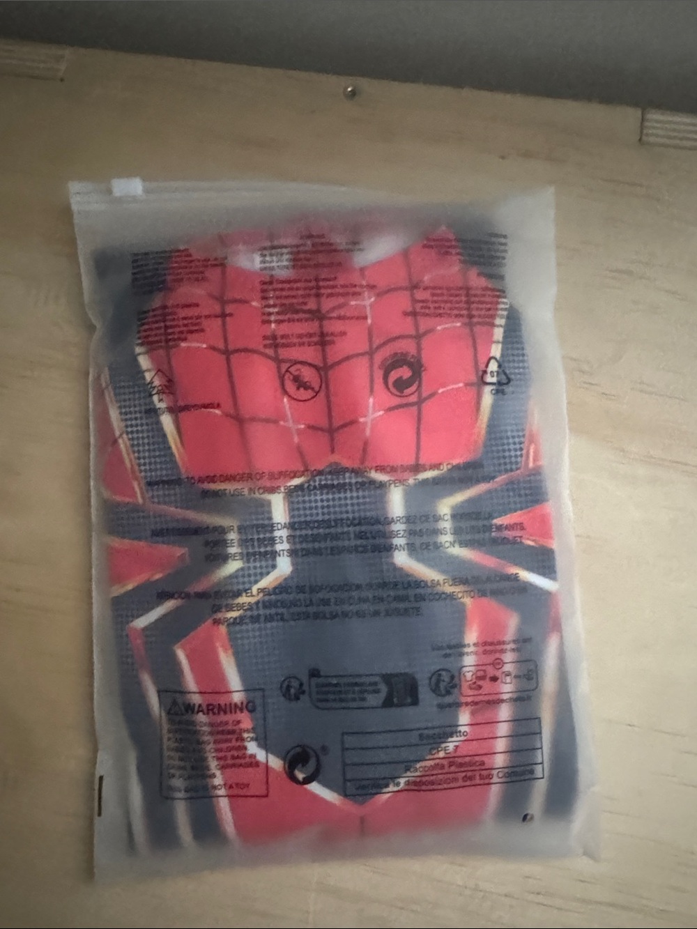 Kids Red & Dark Blue Spider Superhero Costume Bodysuit - Picture 4 of 4